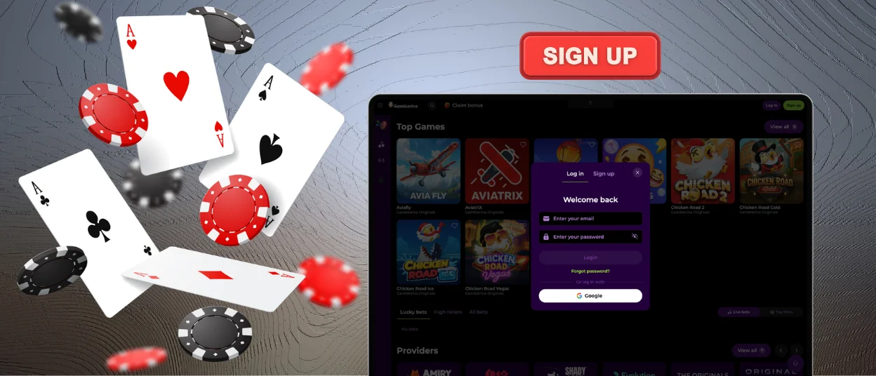 Gamblerina Login